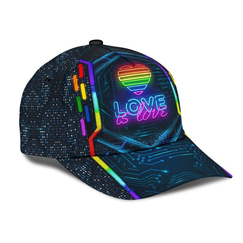 Lgbt Modern Style Love Is Love Hat Classic Cap