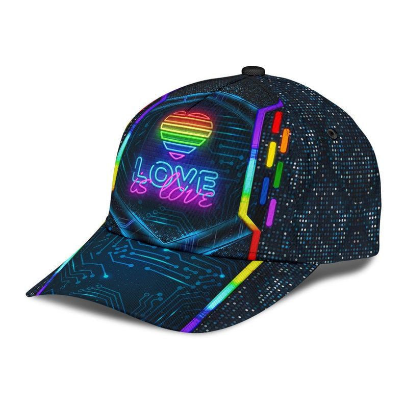 Lgbt Modern Style Love Is Love Hat Classic Cap