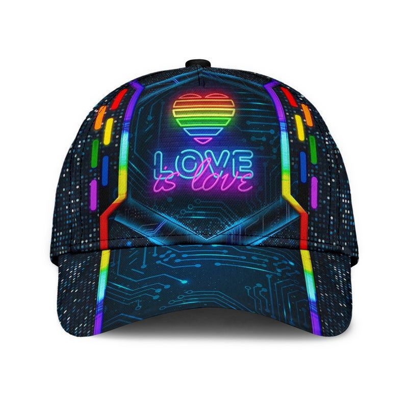 Lgbt Modern Style Love Is Love Hat Classic Cap