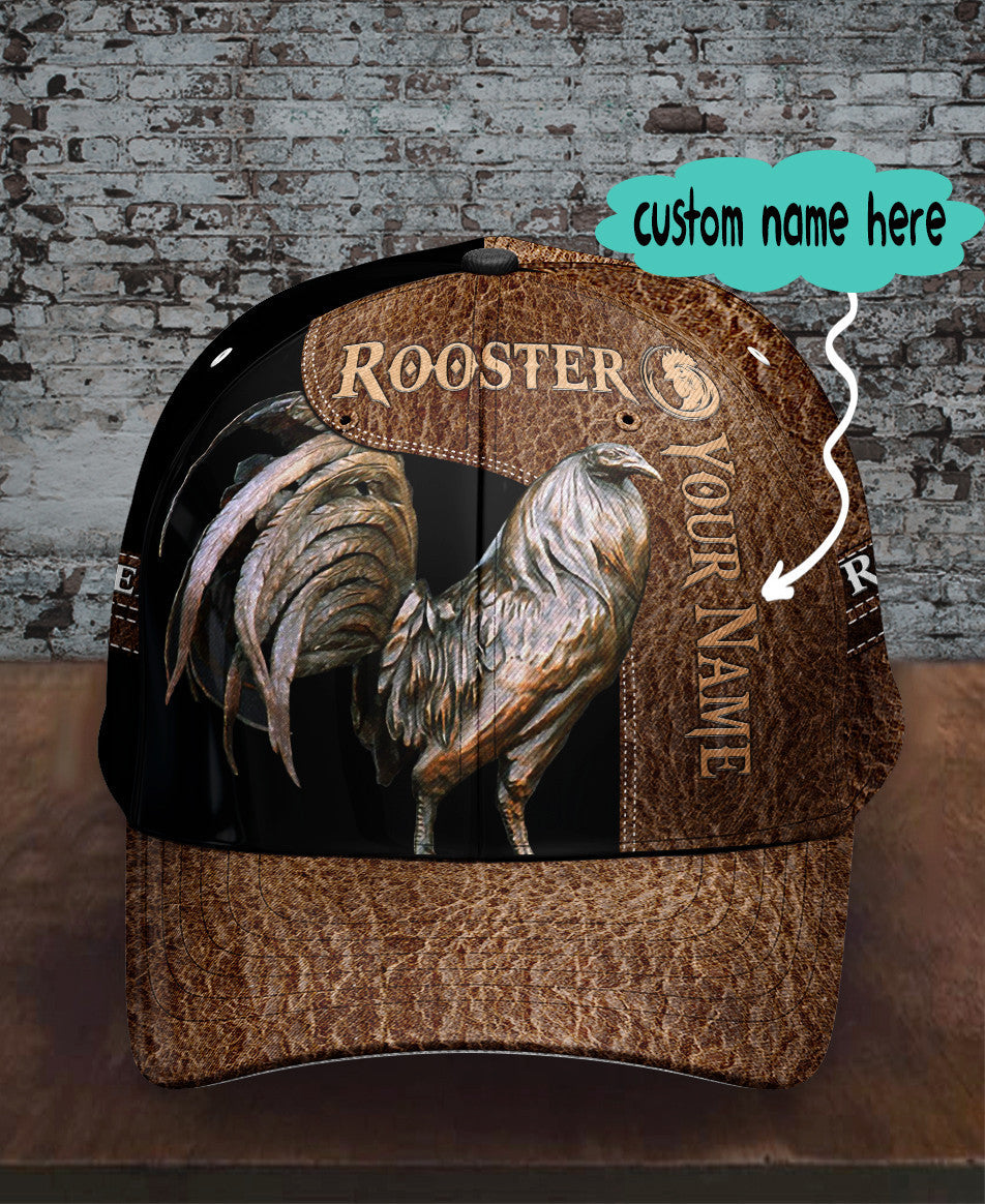 Personalized Custom Name Rooster Cap