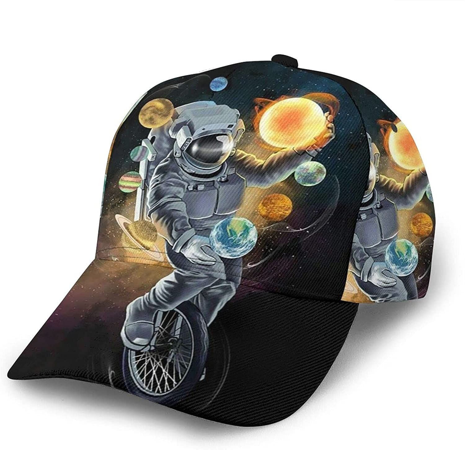 Astronaut Casual Baseball Adjustable Twill Sports Dad Hat Classic Cap