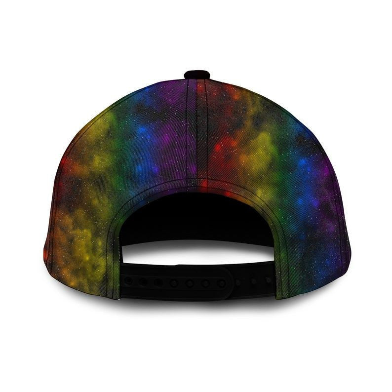 Personalized Custom Name Love Is Love Rainbow Rose Flower 3D Cap For Lgbt, Lgbt Cap