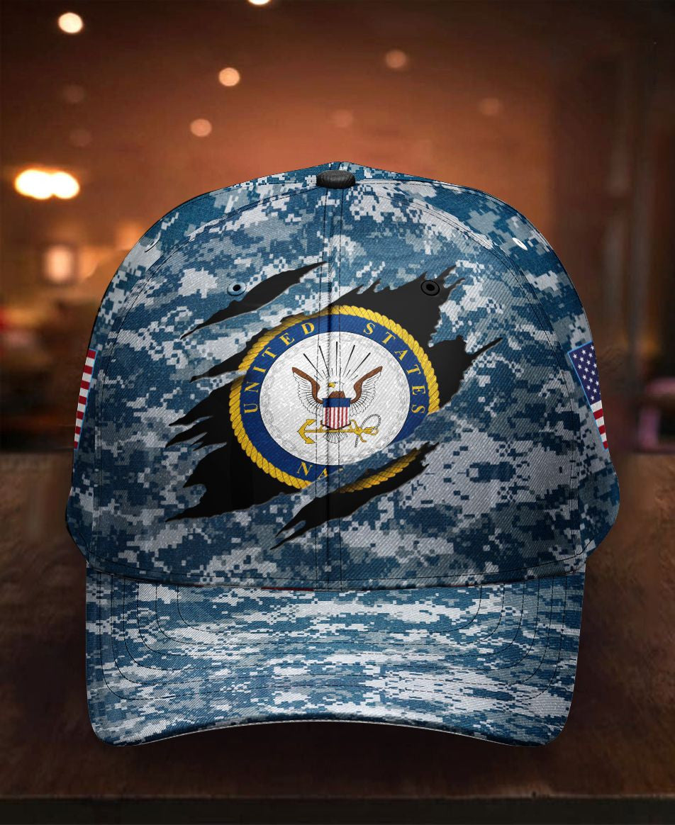 Personalized Custom Name Military - U.S. Navy 10 Cap