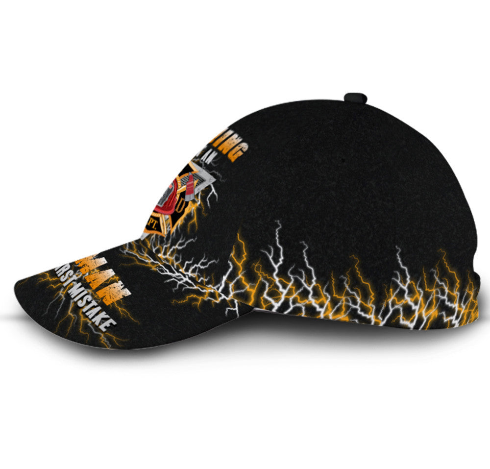 Firefighter Old Man Was Your First Mistake Hat Classic Cap
