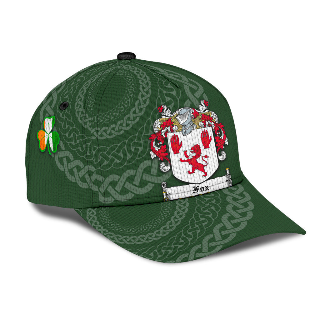 Fox Coat Of Arms - Irish Family Crest St Patrick'S Day Hat Classic Cap