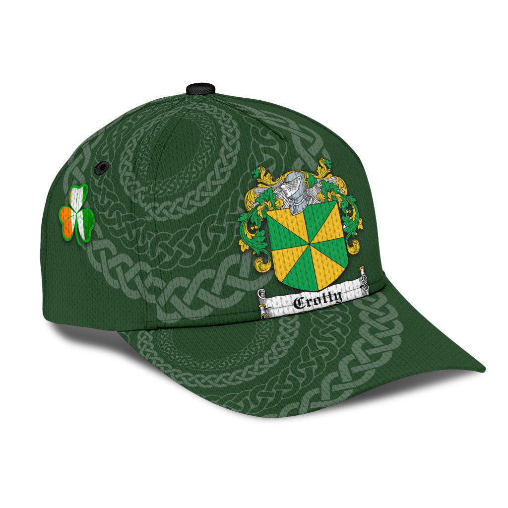 Crotty Coat Of Arms - Irish Family Crest St Patrick'S Day Hat Classic Cap