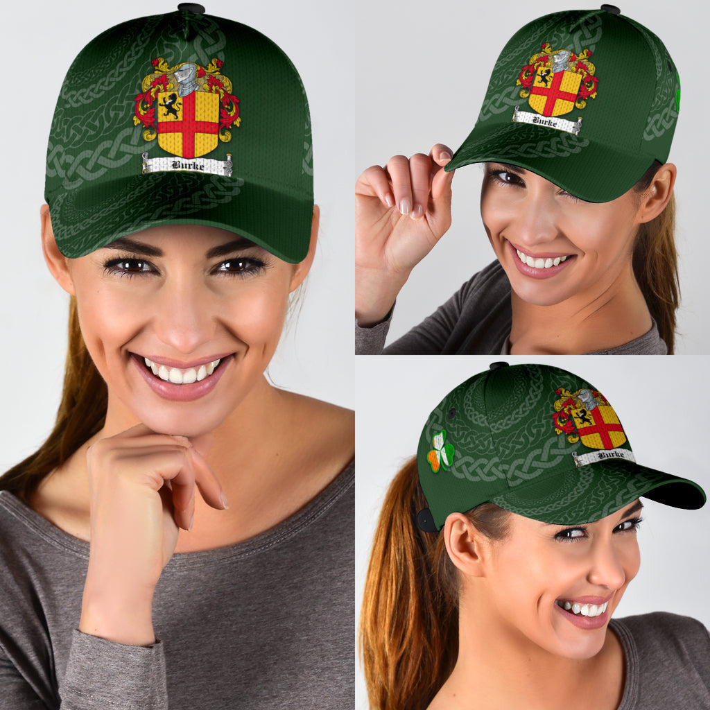 Burke Coat Of Arms - Irish Family Crest St Patrick'S Day Hat Classic Cap
