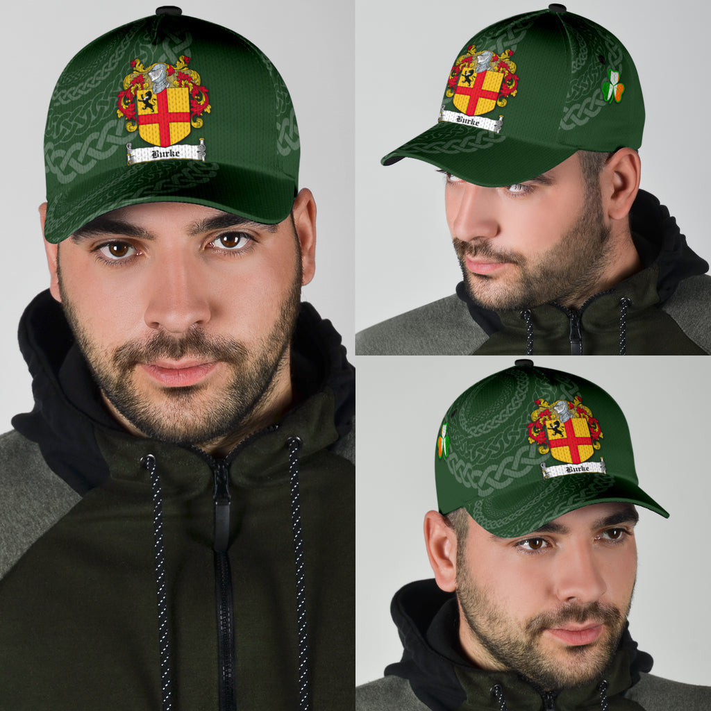 Burke Coat Of Arms - Irish Family Crest St Patrick'S Day Hat Classic Cap