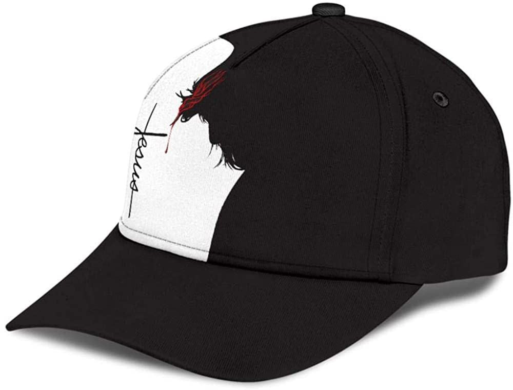 God Jesus Black And White Blood Style Hat Classic Cap