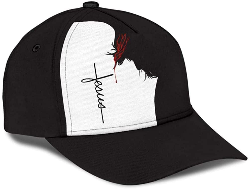 God Jesus Black And White Blood Style Hat Classic Cap