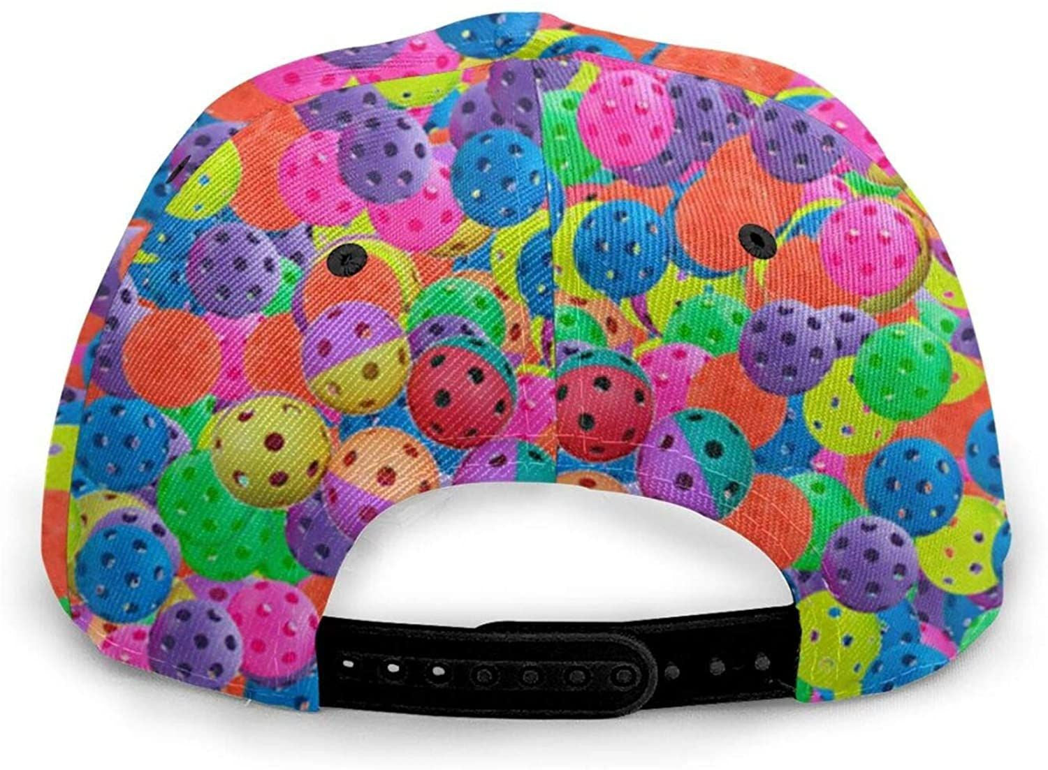 Pickleball Balls Colors Pattern Baseball Adjustable Men Women Athletic Hat Classic Cap