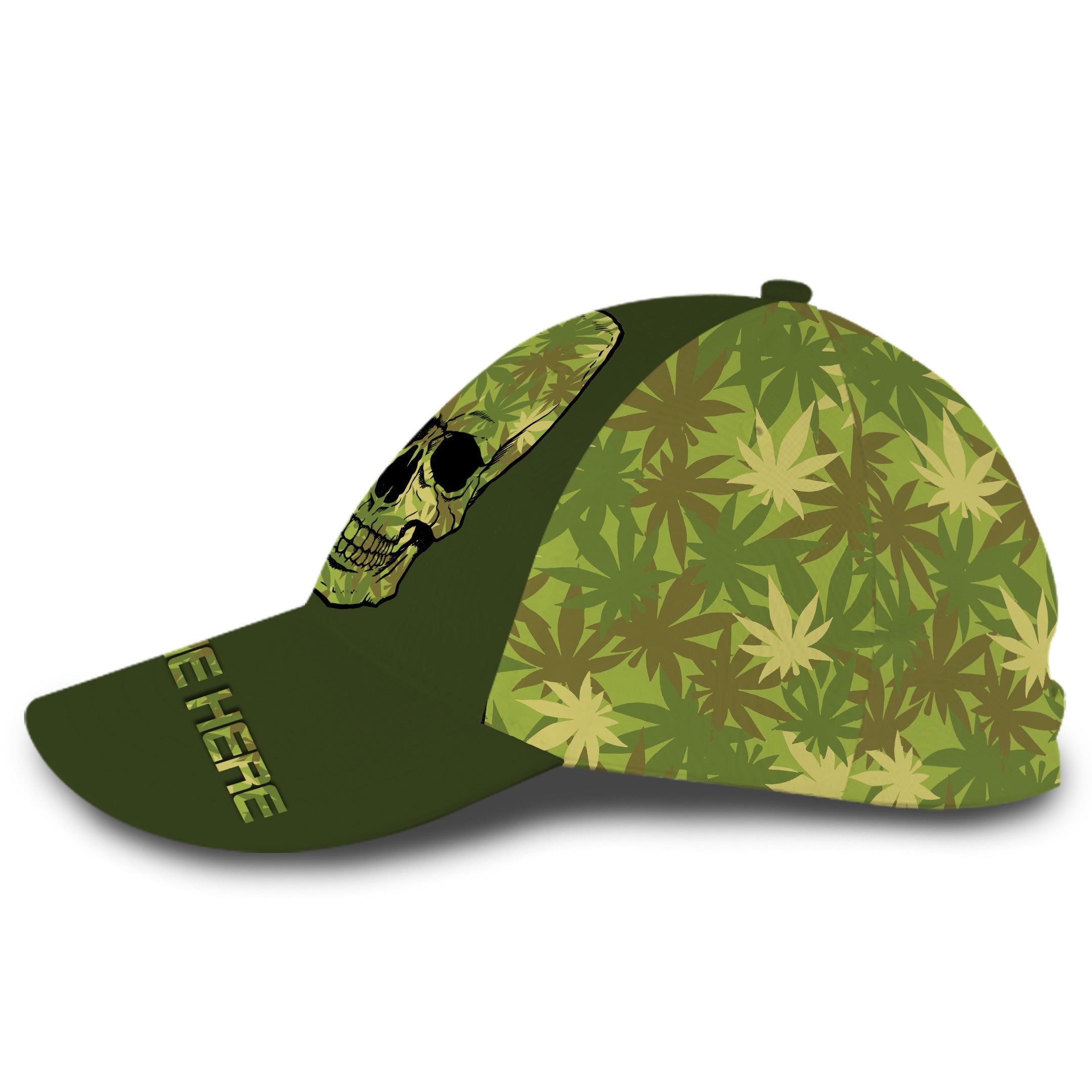 Personalized Custom Name We Blunt Weed Skull Hat Classic Cap