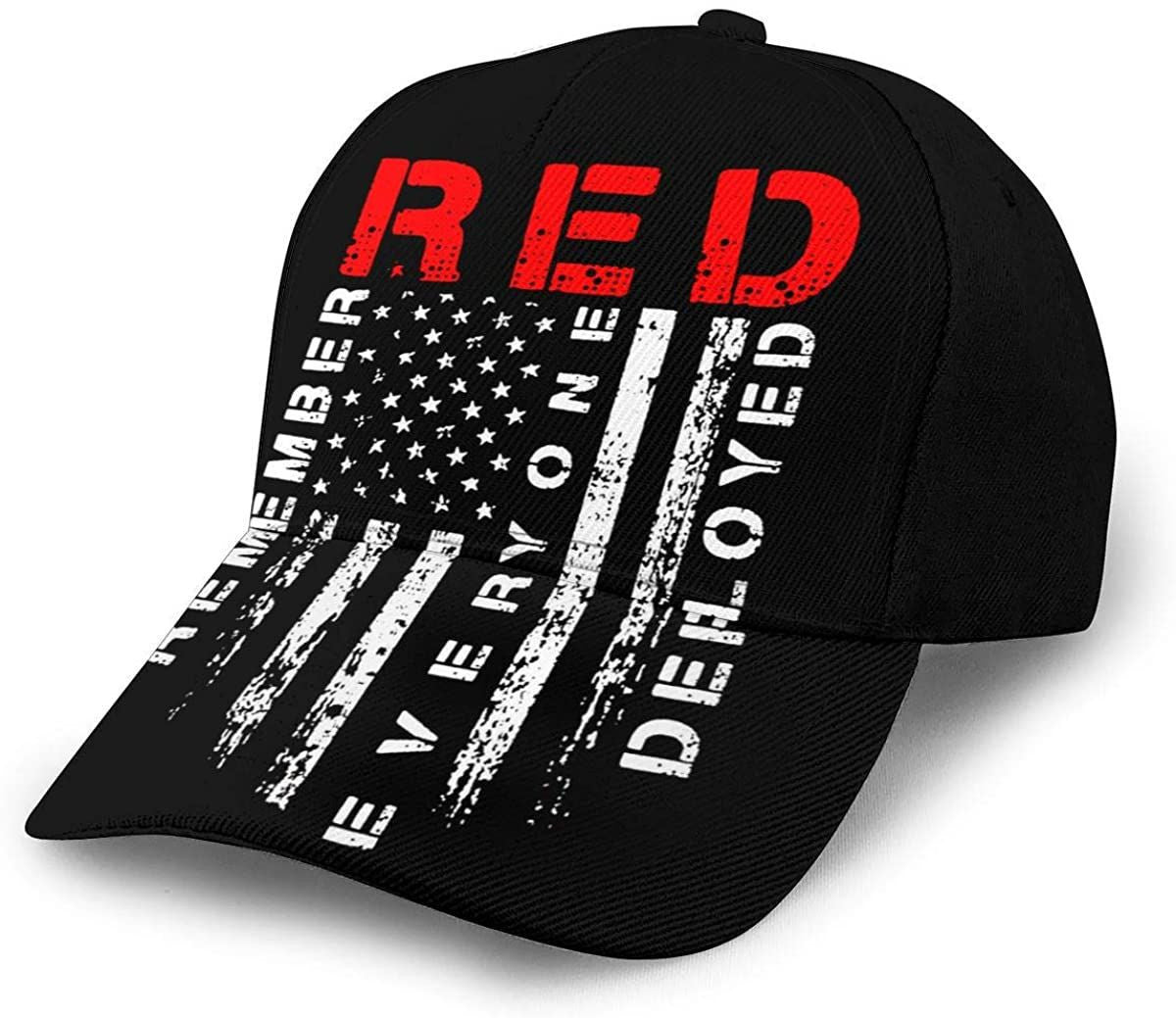 Red Friday Remember Everyone Deployed Hat 3D Printing Baseball Cap 3D