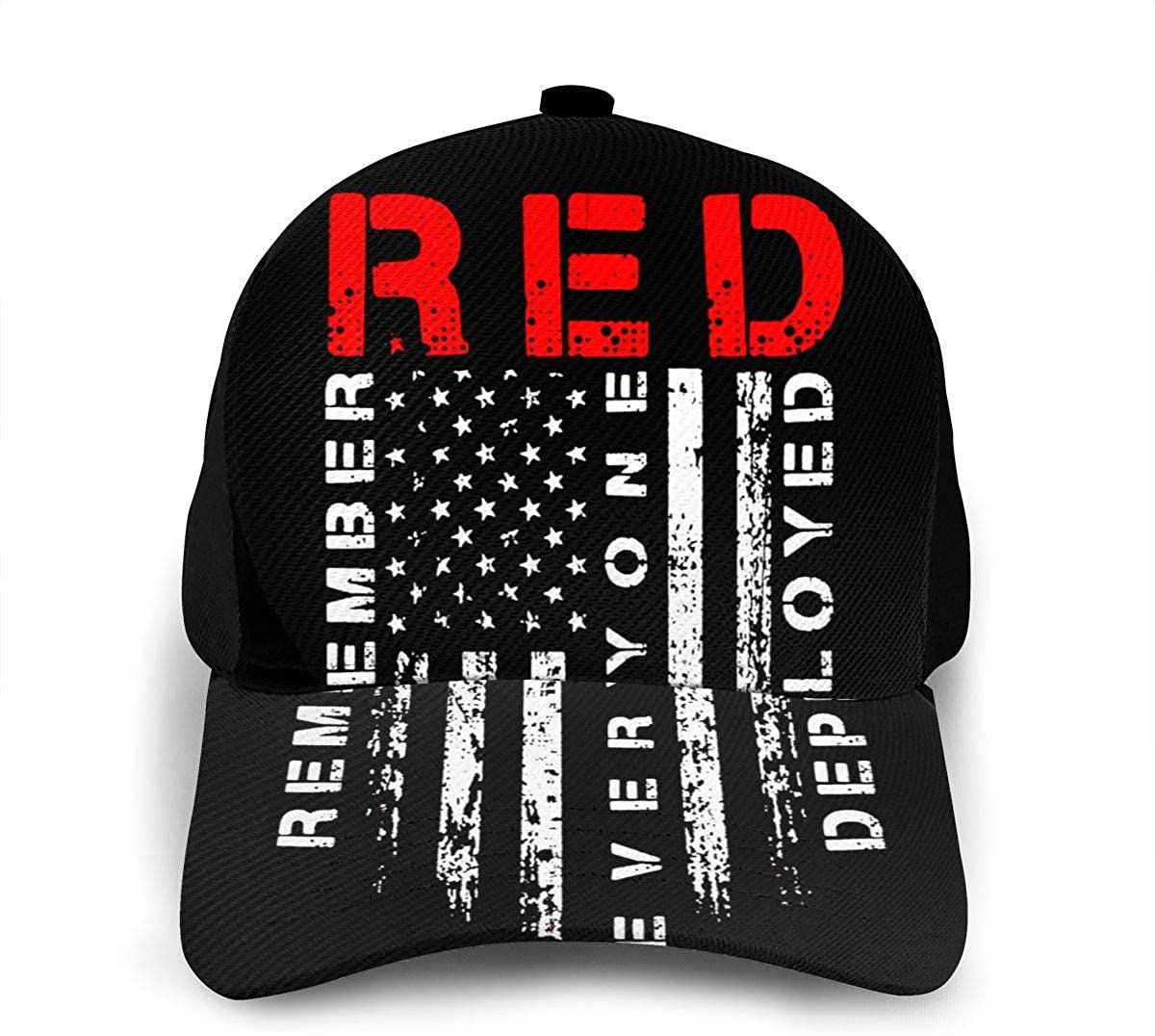 Red Friday Remember Everyone Deployed Hat 3D Printing Baseball Cap 3D