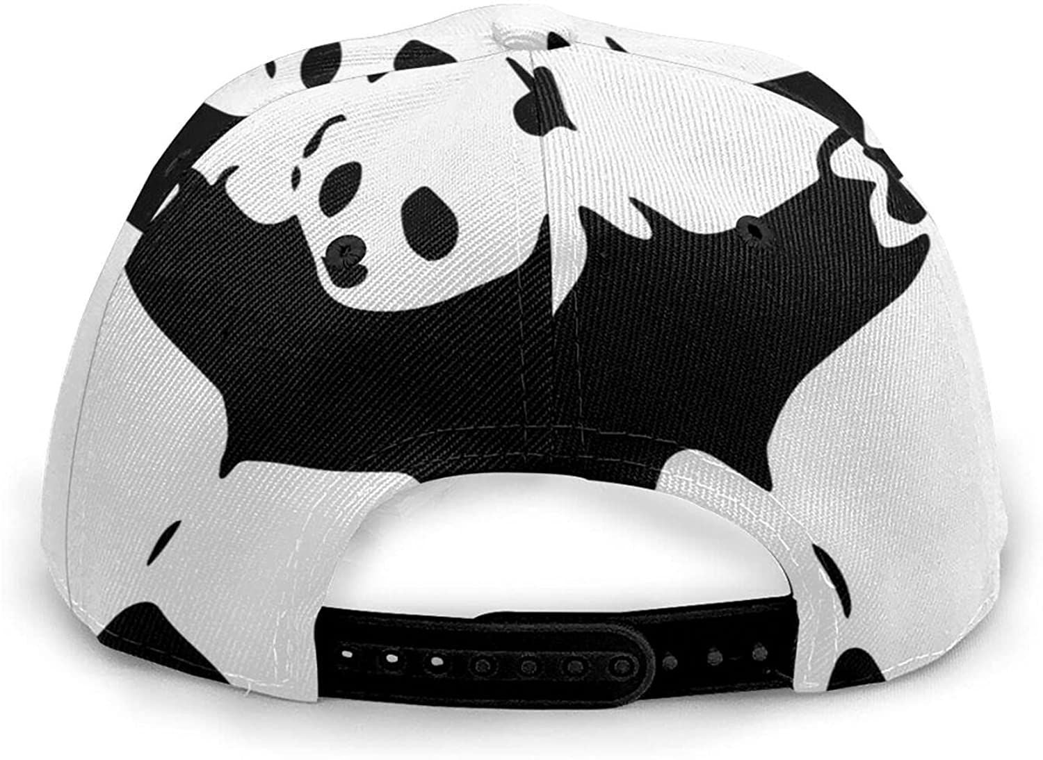 Panda With Print Classic Baseball 3D Cap Adjustable Twill Sports Dad Hats For Unisex