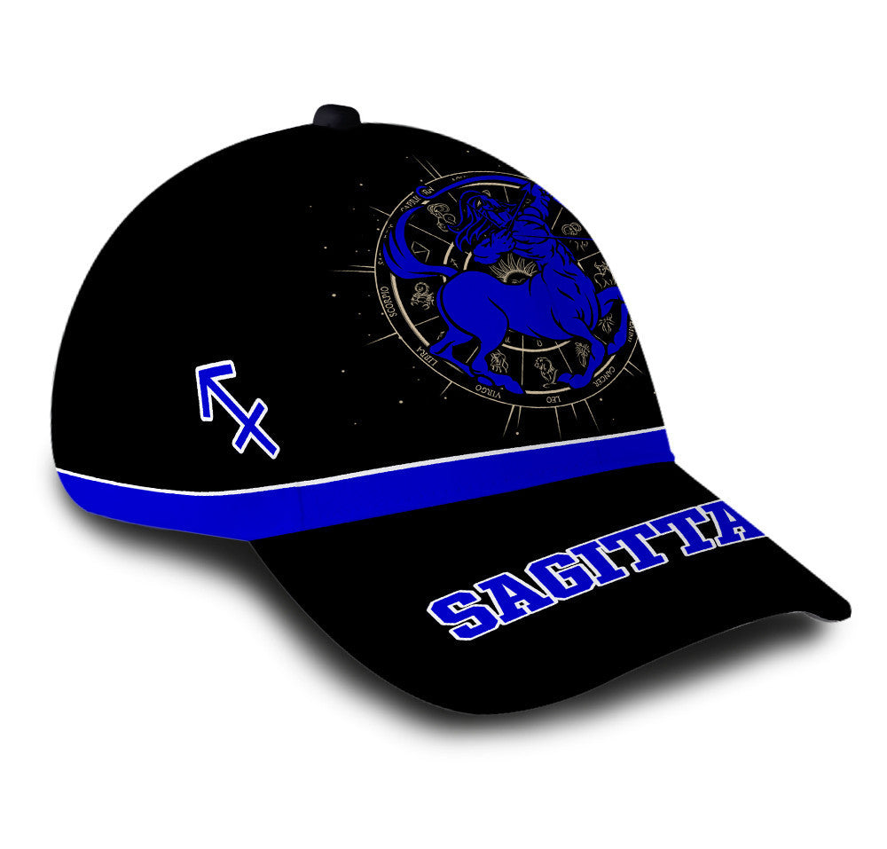 Personalized Custom Name Stunning Sagittarius Zodiac Hat Classic Cap