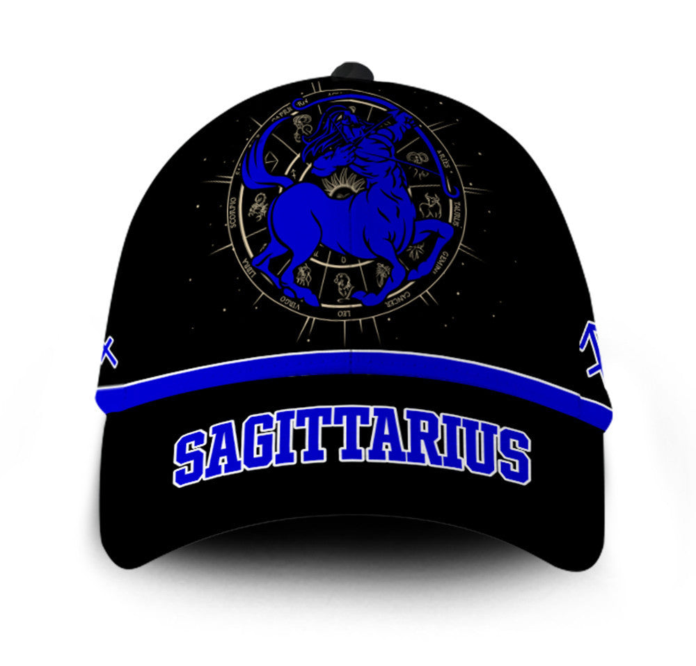Personalized Custom Name Stunning Sagittarius Zodiac Hat Classic Cap