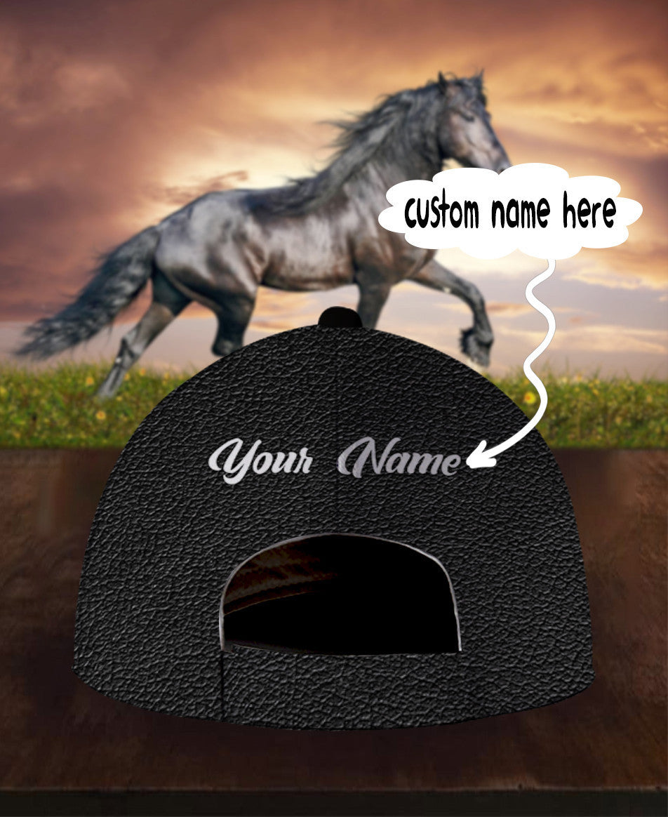 Personalized Custom Name Wild Horse Hat Classic Cap
