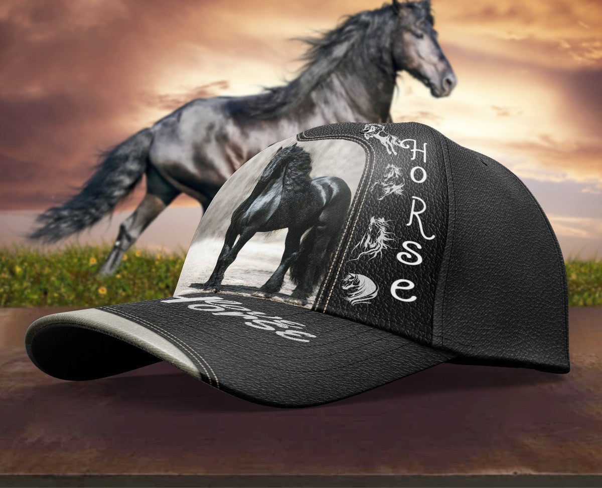 Personalized Custom Name Wild Horse Hat Classic Cap