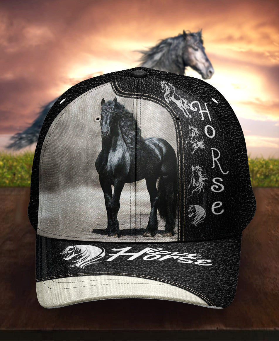 Personalized Custom Name Wild Horse Hat Classic Cap