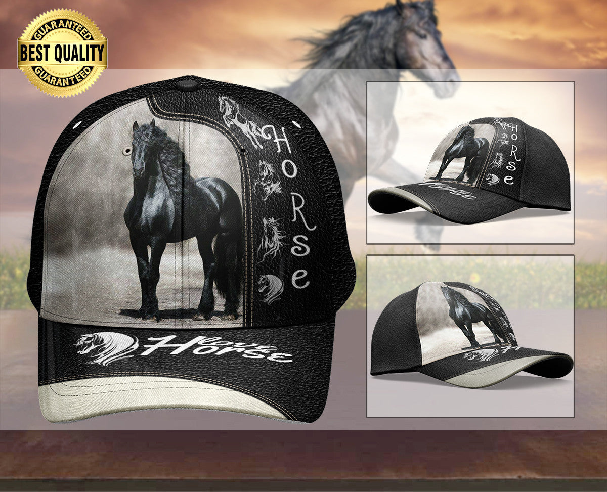 Personalized Custom Name Wild Horse Hat Classic Cap