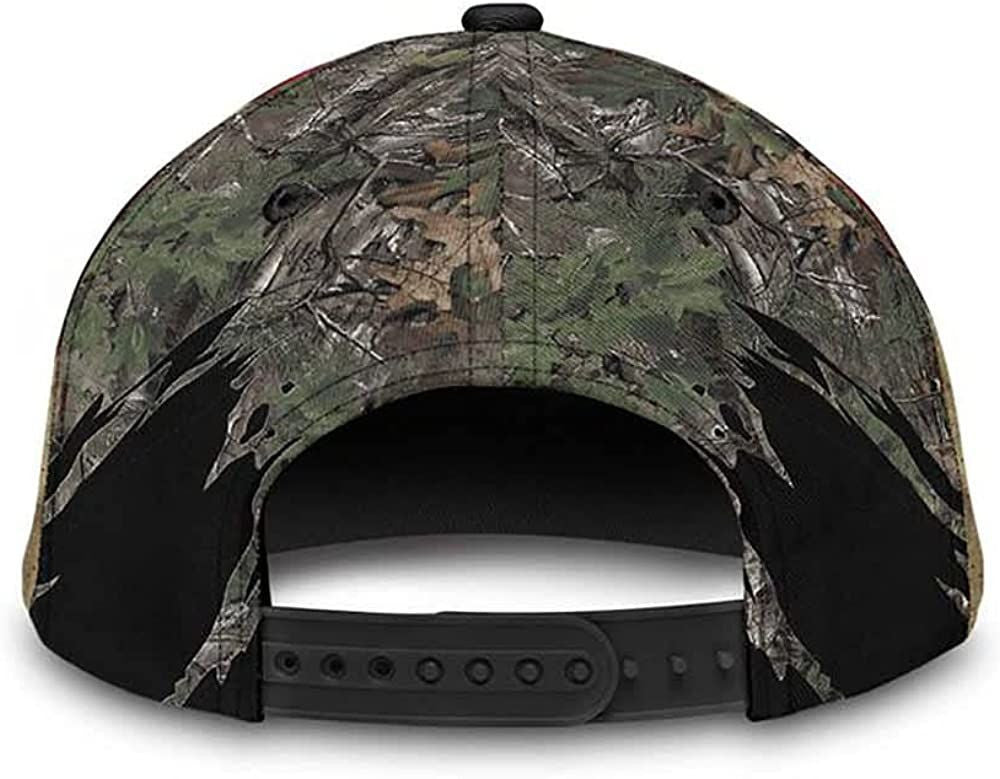 Hunting Deer Horn Camouflage American Flag Hat Classic Cap
