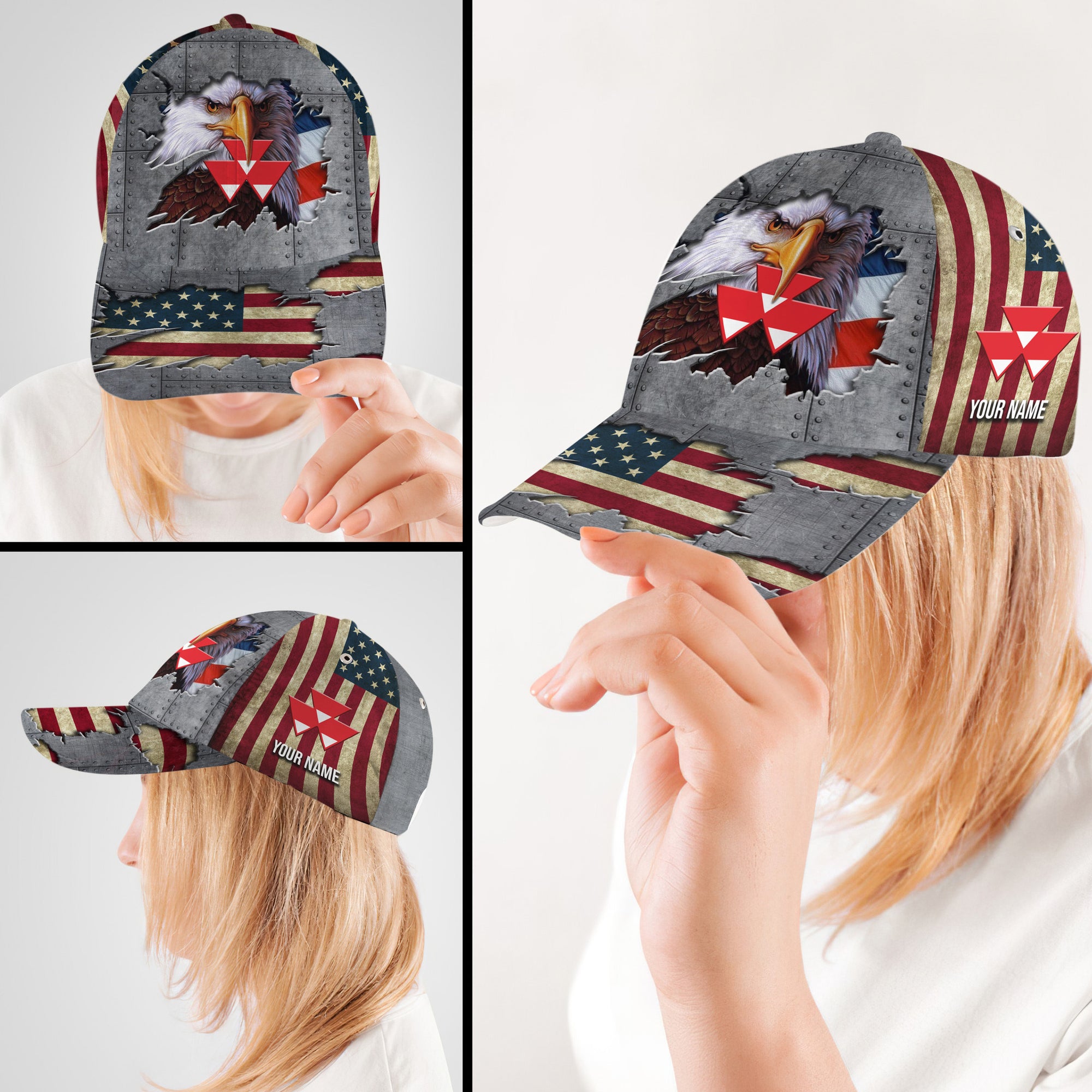 Personalized Custom Name Massey Ferguson Hat Classic Cap