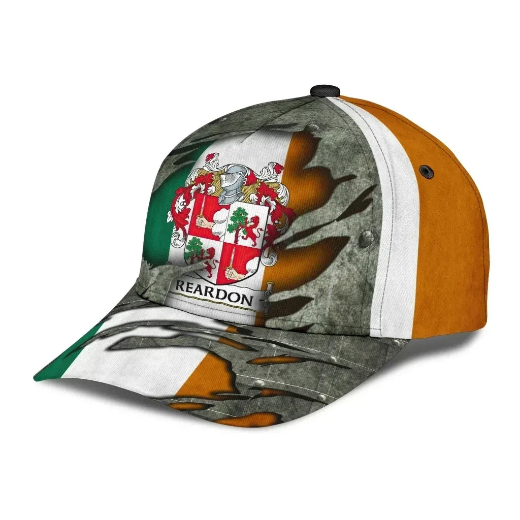 Reardon Coat Of Arms - Irish Family Crest Hat Classic Cap 3D
