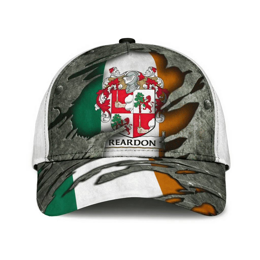 Reardon Coat Of Arms - Irish Family Crest Hat Classic Cap 3D