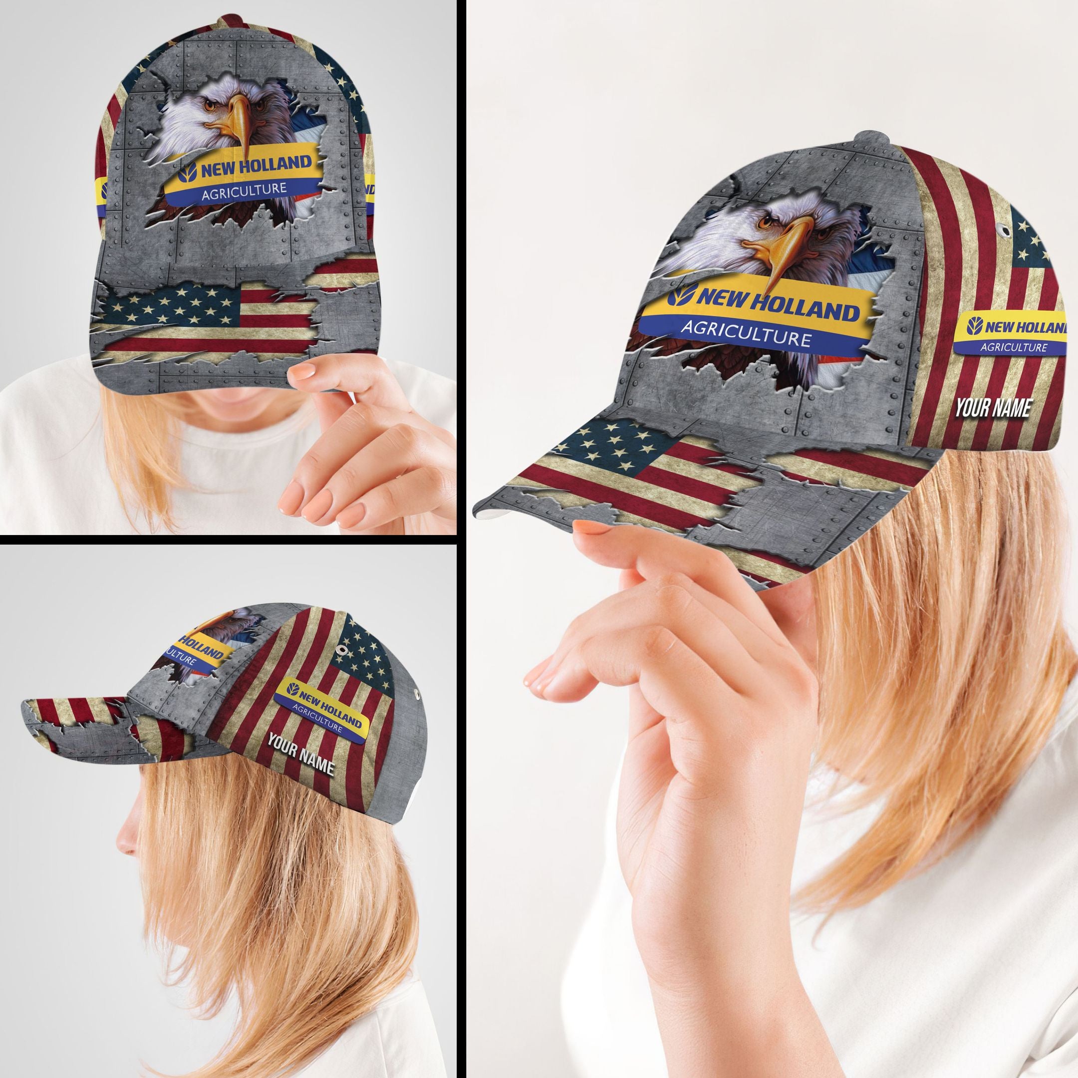 Personalized Custom Name New Holland Hat Classic Cap