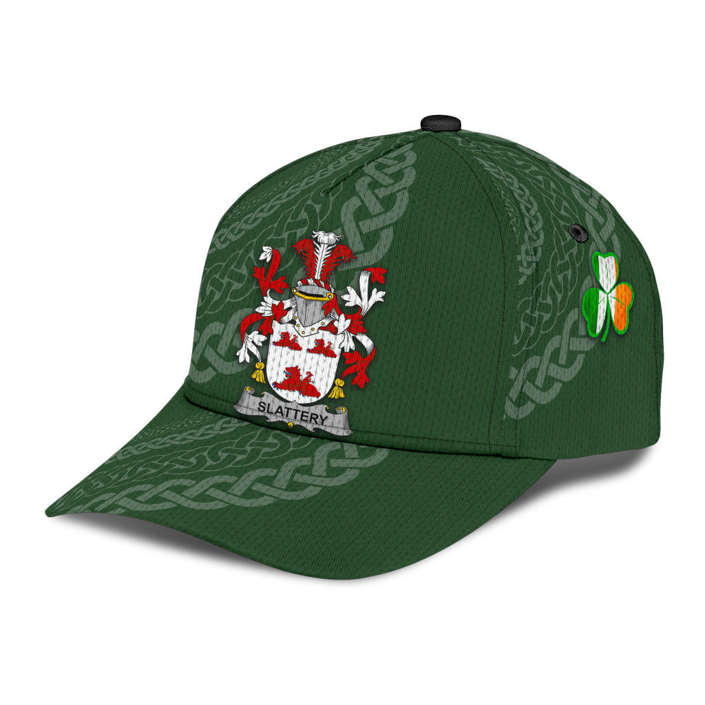 Slattery Coat Of Arms - Irish Family Crest St Patrick'S Day Hat Classic Cap