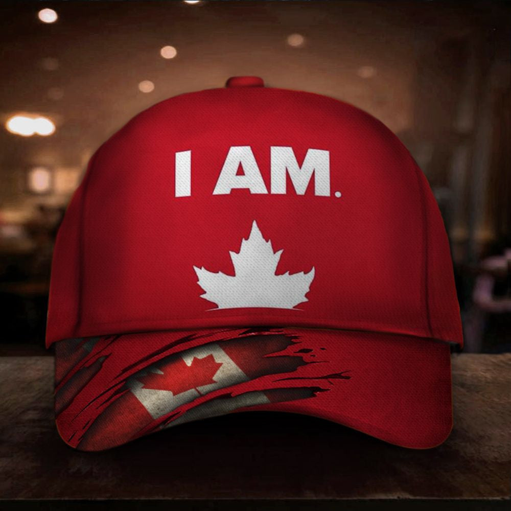 I Am Canadian Hat Patriotic Canada Flag Baseball Cap Ideas Patriots Classic Cap