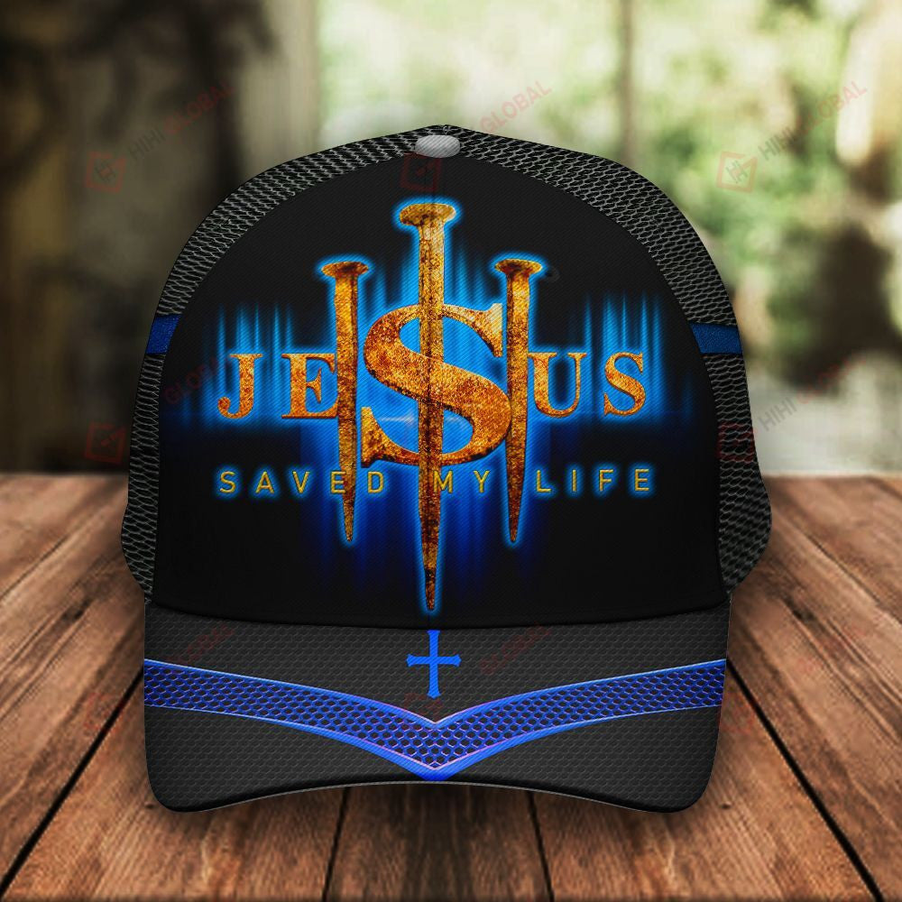 Jesus Saved My Life Classic 3D Cap Hat Classic Cap