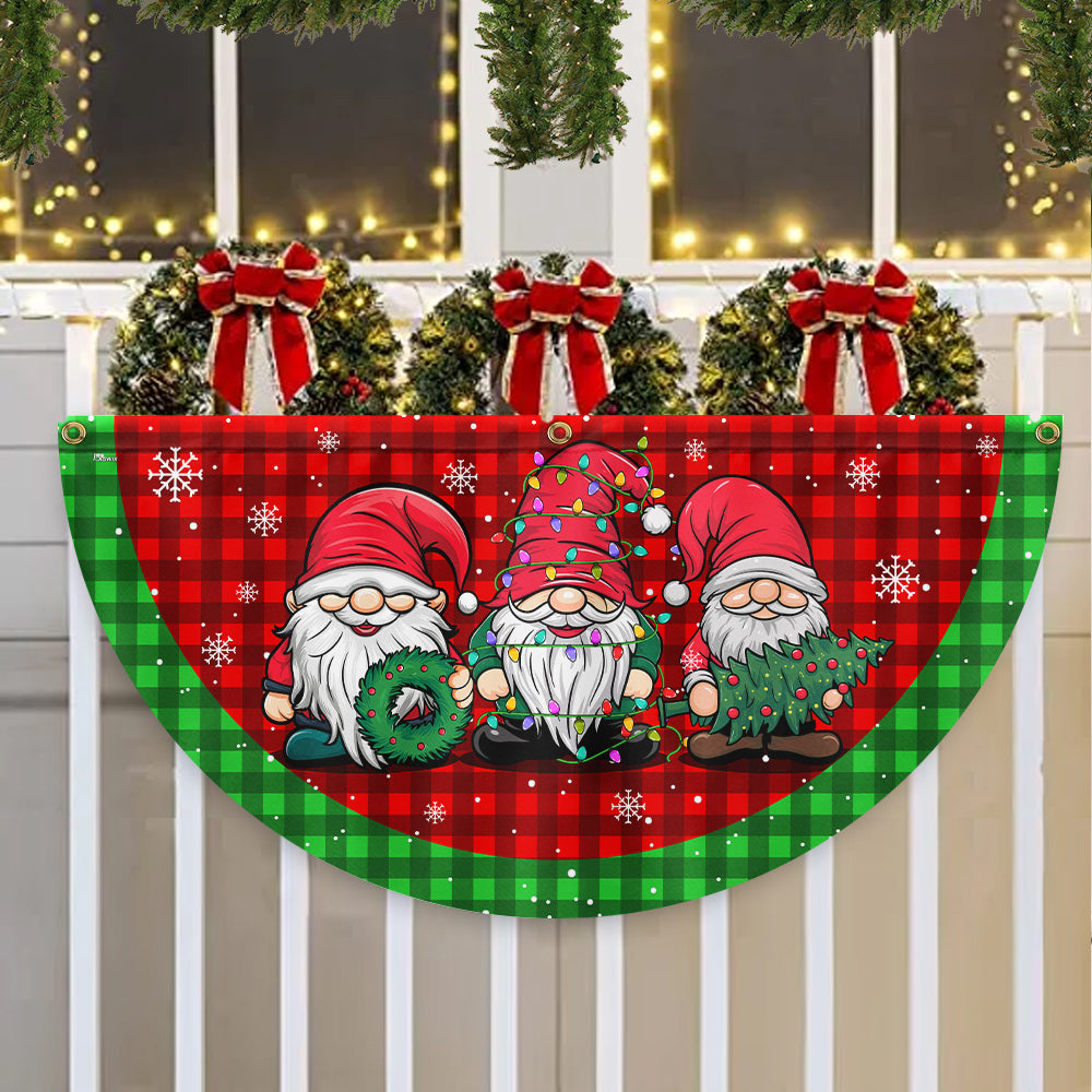 Gnome Christmas Non Pleated Fan Flag - Liberish