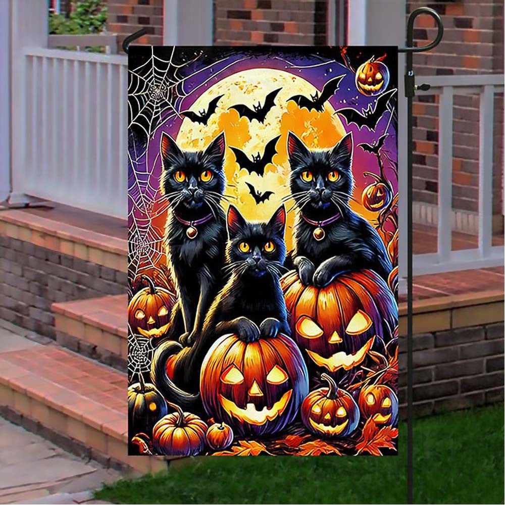 Halloween Black Cats Jack O Lantern Spooky Unique Gift For Cat Lovers On Halloween Day - Liberish