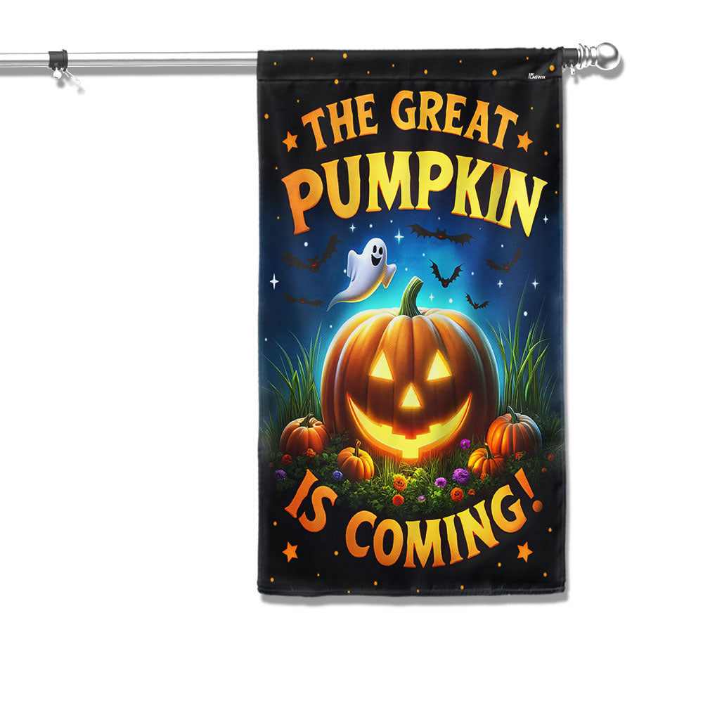 Halloween Flag The Great Pumpkin Is Coming Flag - Liberish