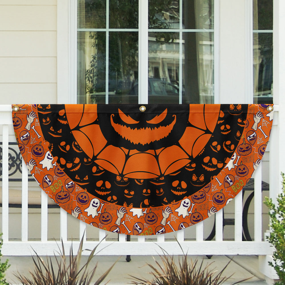 Halloween Non Pleated Fan Flag - Liberish