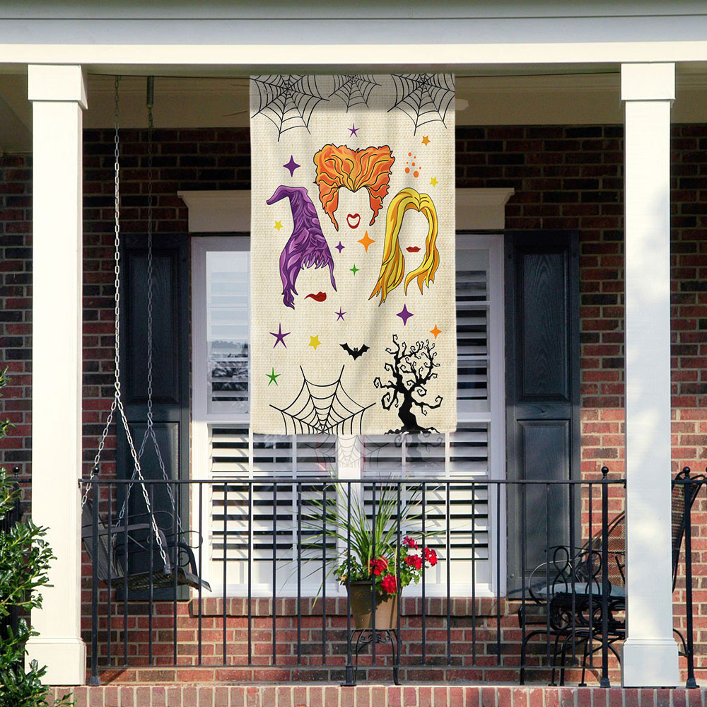 Halloween Three Witches I Smell Children Flag - Liberish