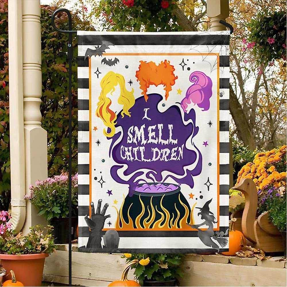 Halloween Three Witches I Smell Children Flag Pefect Gift For Kids on Halloween Day - Liberish