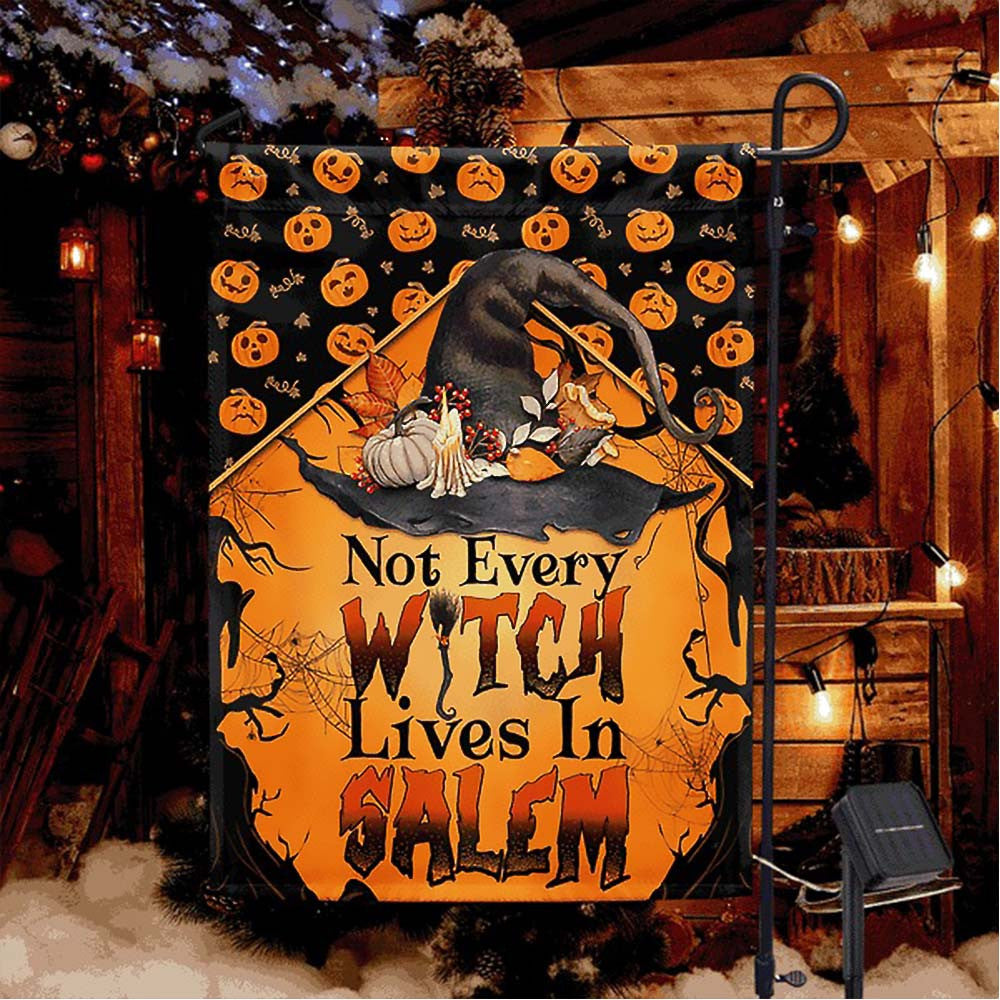 Halloween Witch Not Every Witch Lives in Salem Flag Halloween Gift For Adults - Liberish