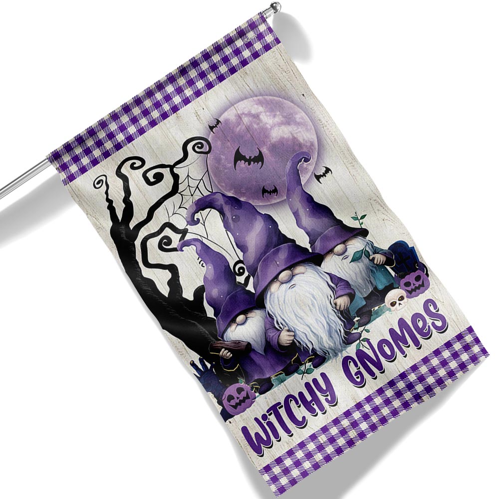 Halloween Witchy Gnomes Flag - Liberish