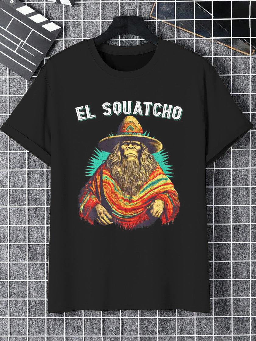 Hippie Gorilla Graphic Print T-Shirt Meaningful Gifts For Boyfriend - Liberish