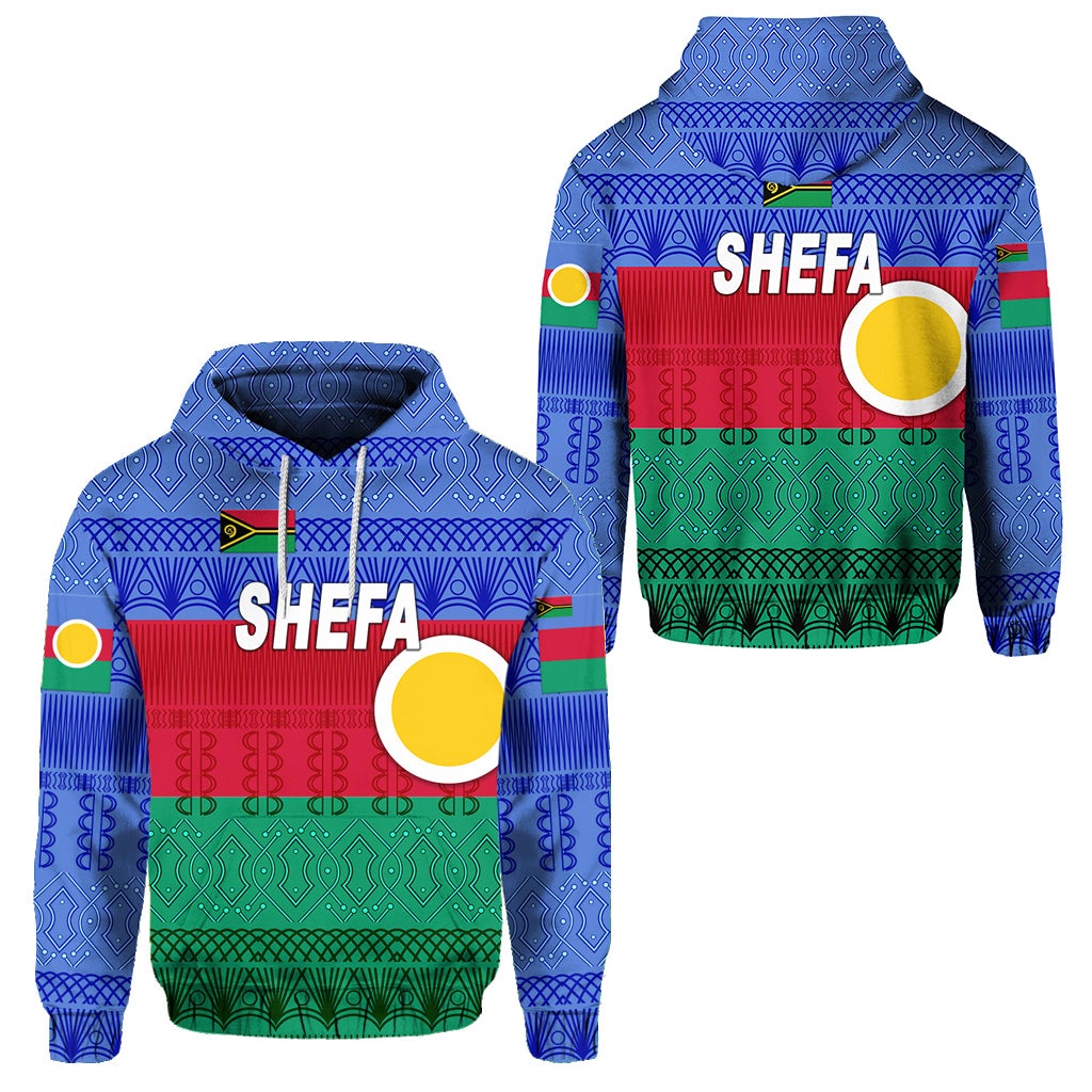 Shefa Province Hoodie Vanuatu Pattern Traditional Style LT8