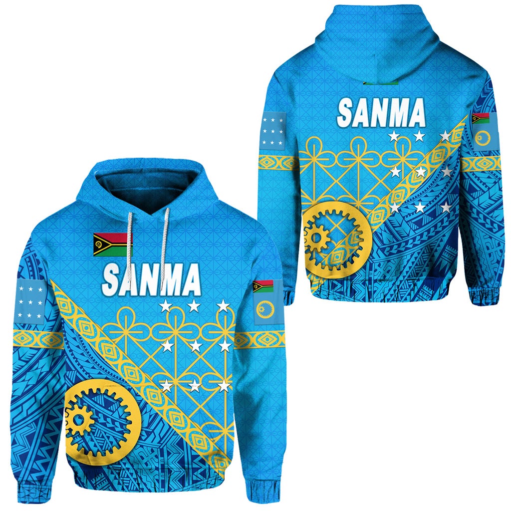 Sanma Province Hoodie Vanuatu Pattern Unique Style LT8