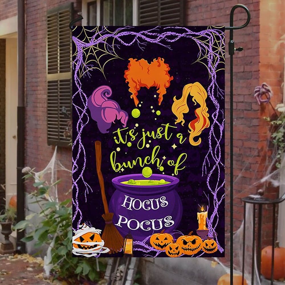 It's A Bunch Of Hocus Pocus Witch Pumpkin Halloween Flag Perfect Gift For Friend and Family on Halloween Day - Liberish