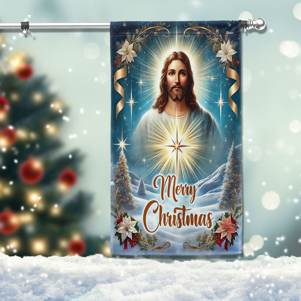 Jesus Christ Christmas Flag - Liberish