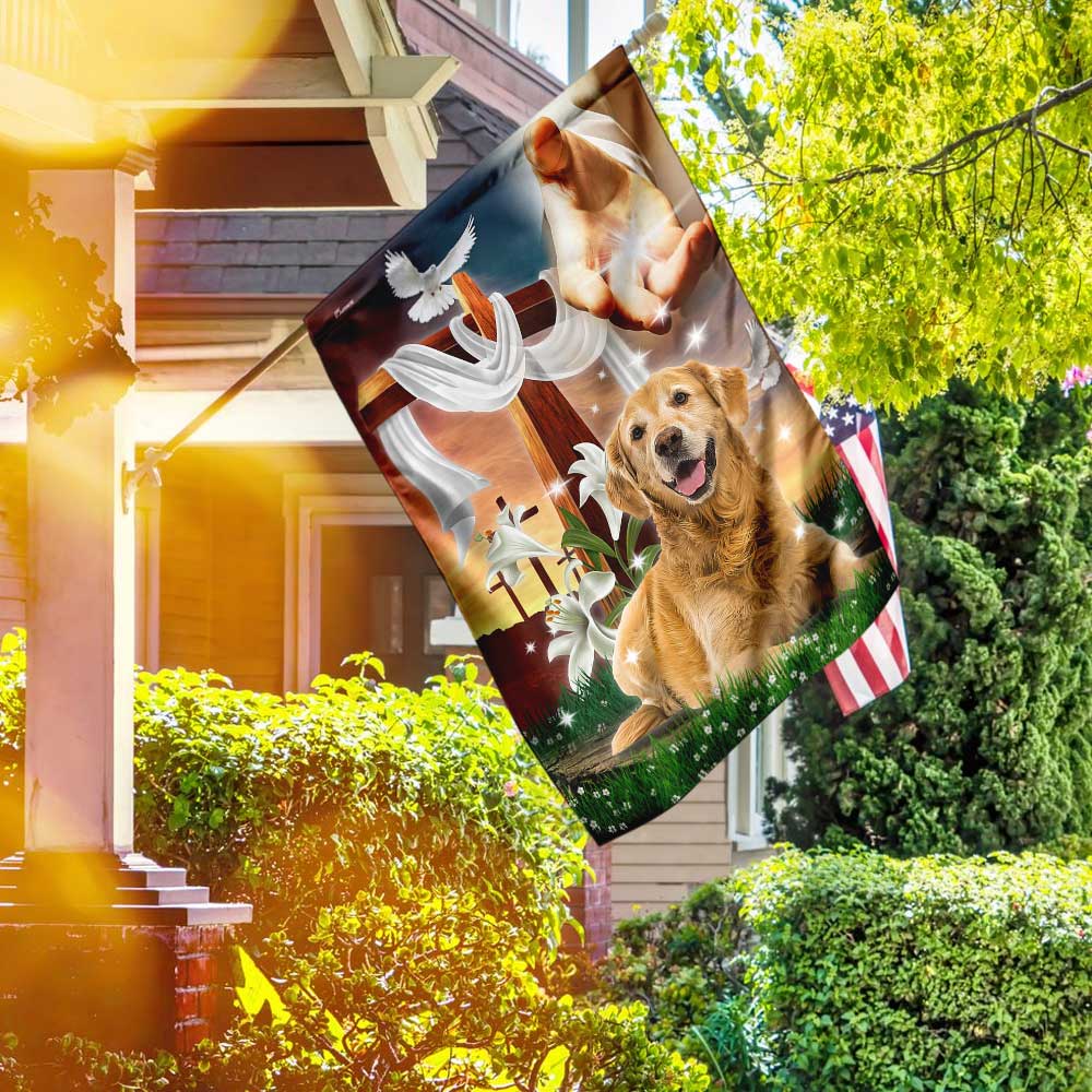 Jesus Is My Savior Golden Retriever Is My Therapy Jesus Christ Dog Golden Retrie - Liberish