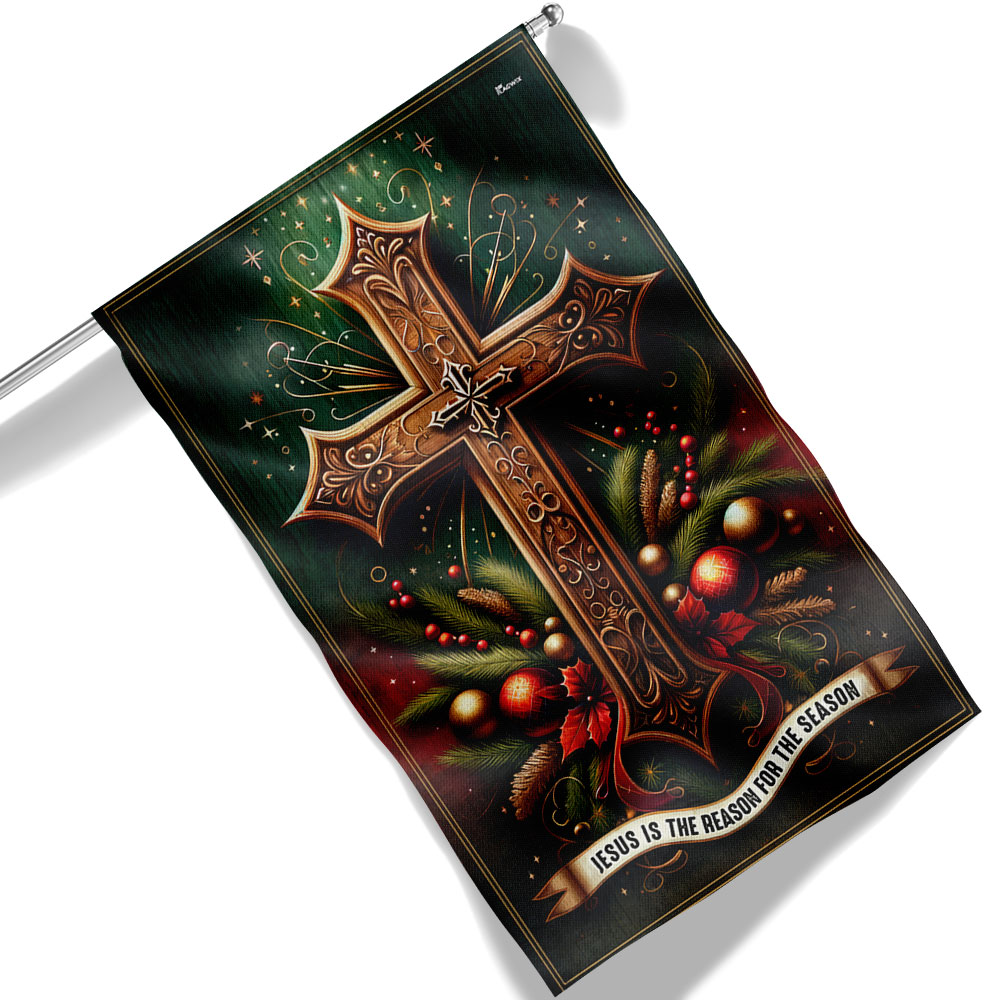Jesus Is The Reason For The Season Christmas Flag Christmas 2025 - Liberish