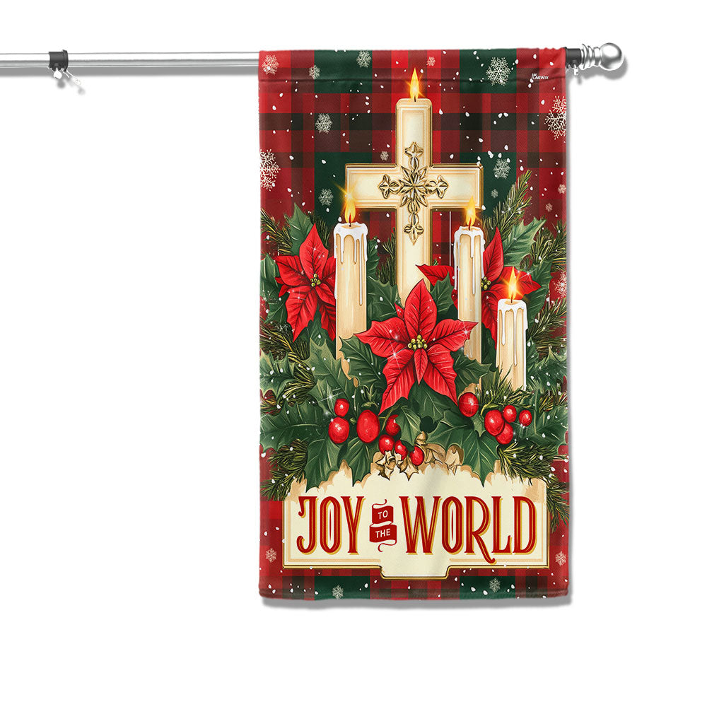 Joy To The World Keep Christ In Christmas Flag - Liberish