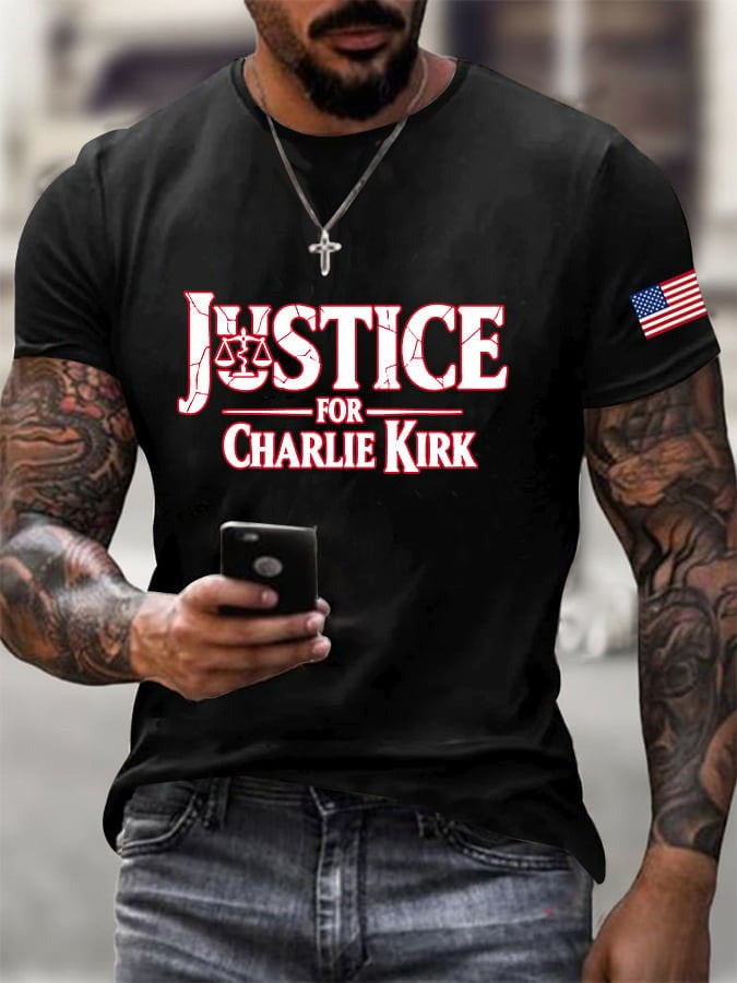 Jusstice For Charlie Kirk Is True Patriotic T-Shirt Gift For Patriotic Fans
